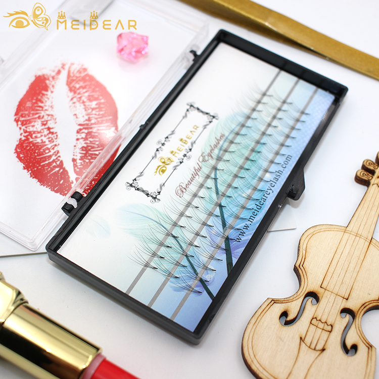 Own brand name design for flare clusters volume eyelash extensions from factory in china